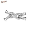 JUYA Copper CZ Rhinestone Round Infinity Clasps Hooks For Jewelry Making DIY Pearls Necklace Bracelet Accessories Suppliers ► Photo 3/6