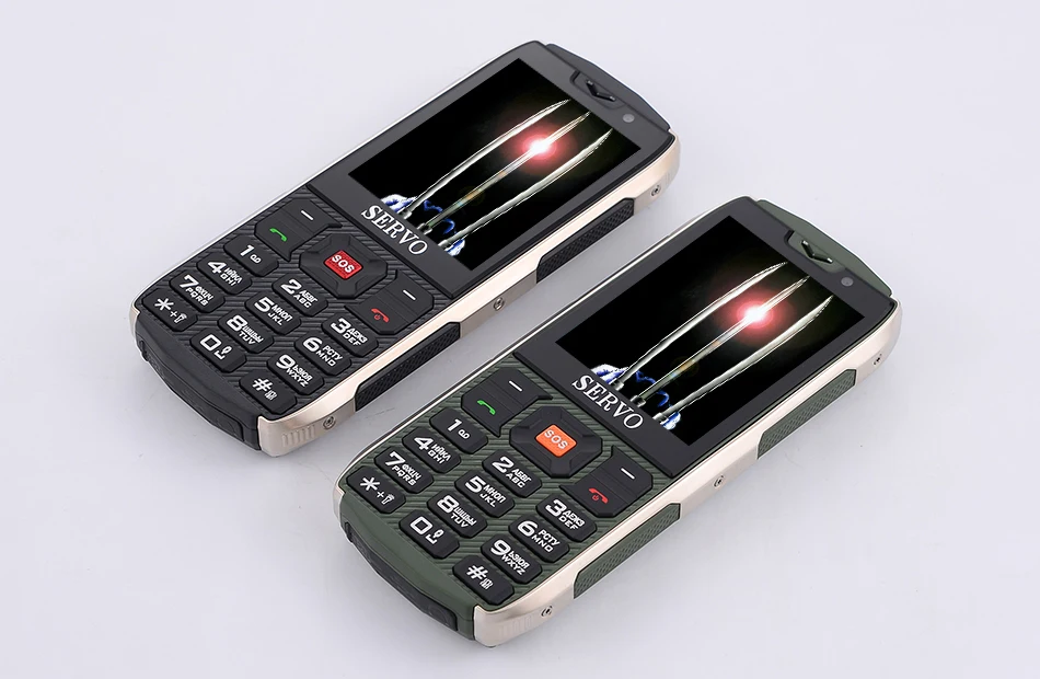Мобильный телефон Servo H8 2,8 дюймов 4 SIM карты резервный Bluetooth-фонарик GPRS 3000 мАч запасные аккумуляторы для телефонов телефон русский язык