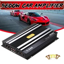 DC 12V 5800 vatios 4 canales amplificador de coche Audio altavoz estéreo con graves amplificadores de Audio del coche Subwoofer amplificadores de Audio del coche