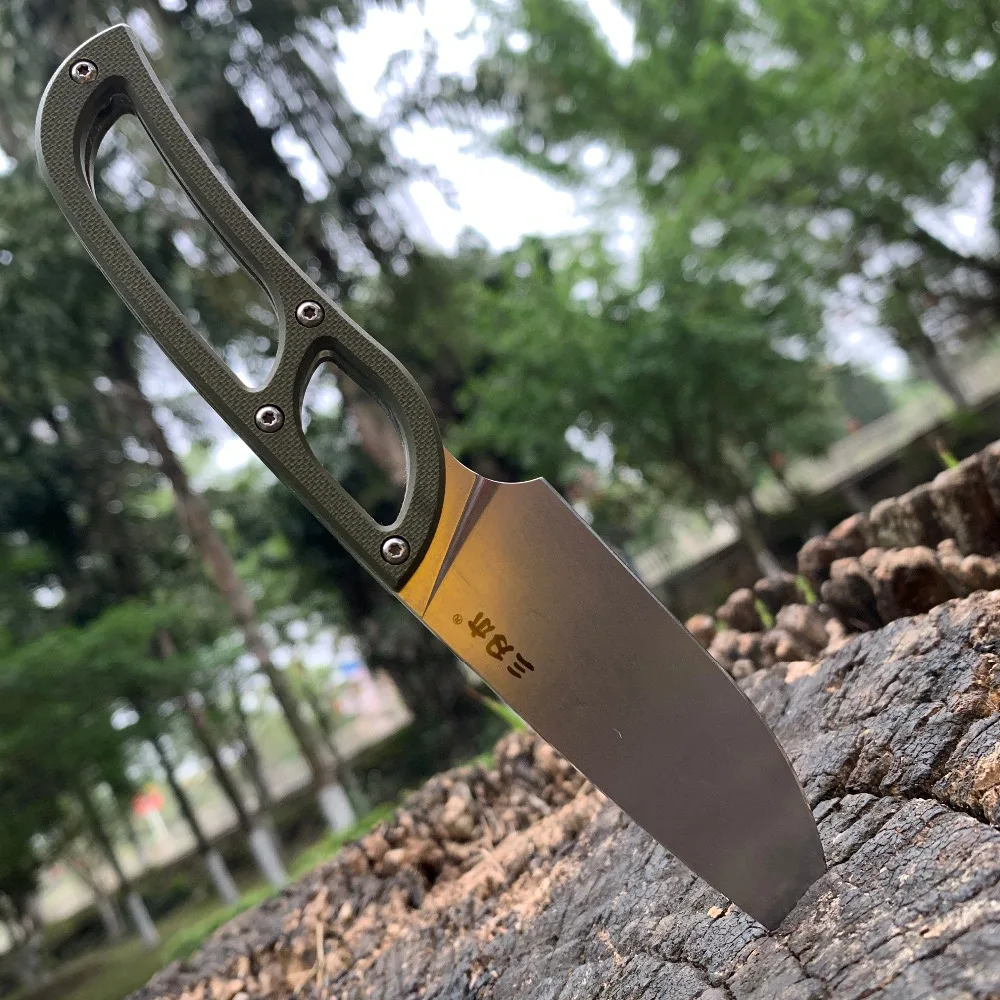 Ceny Sanrenmu S628 feste klingle messer 8Cr14MoV klingle camping survival survival edc narzędzie do przenoszenia wiadomości z mantel