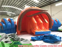 Раковину воды надувные слайд для аквапарка Направляющие играть в игры