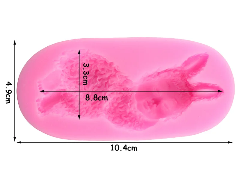 Пасхальный кролик силиконовый пресс-формы для помадки для малышей инструменты для украшения тортов форма для шоколада формы для мастики мыло Смола глина плесень