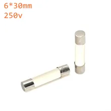 10 шт. 6*30 плавкие Керамика предохранитель 6x30 мм предохранитель 250V 0.5A 1A 2A 3A 4A 5A 6A 8A 10A 15A 20A 25A 30A