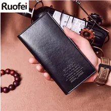 New fashion Brand Men Leather Men Wallets Business Brand Card holder Coin Purse Men's Long Zipper Wallet Leather B6 New fashion Brand Men Leather Men Wallets Business Brand Card holder Coin Purse Men's Long Zipper Wallet Leather B6