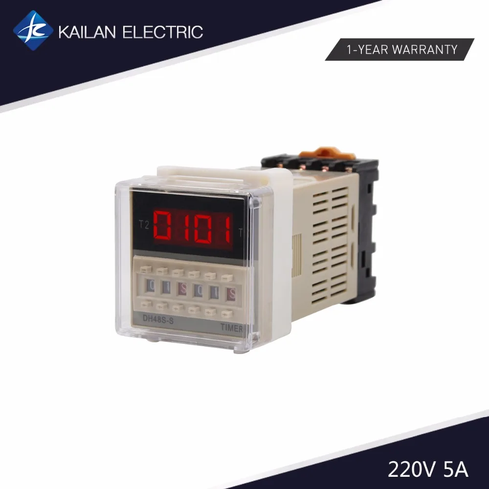 DH48-S Time Relay AC 220v 24v 12v 380v Delay Timer Repeate Digital Recyle | Обустройство дома