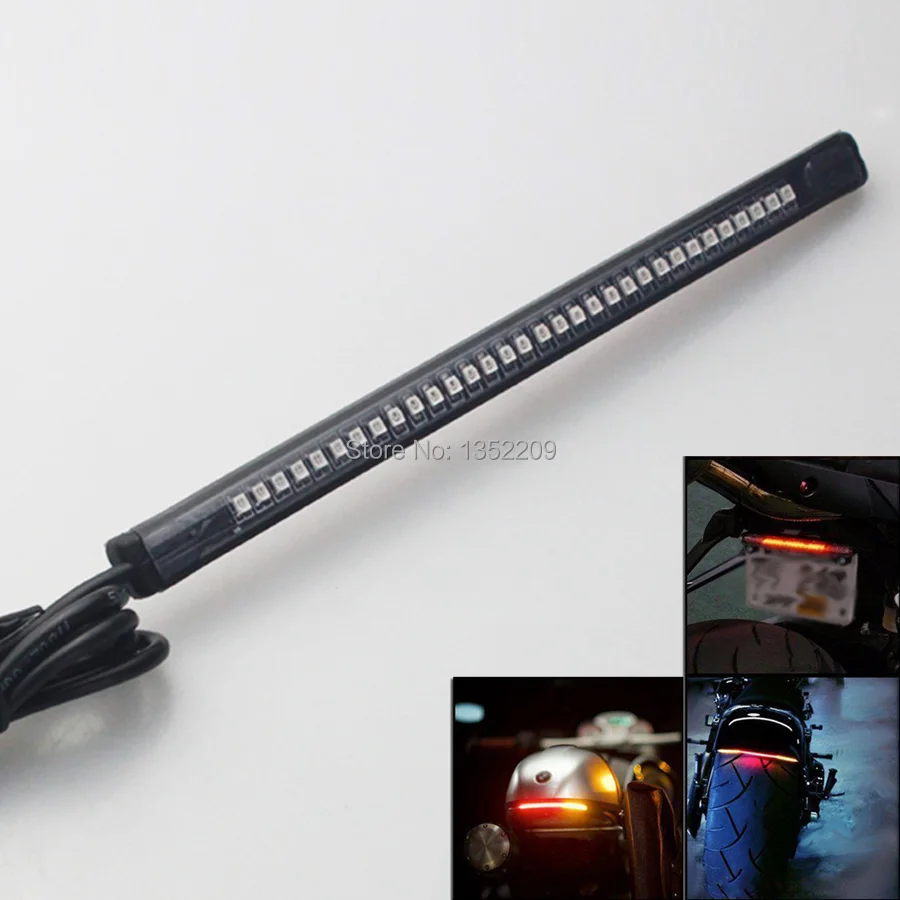 

Universal LED Integrated Fender Brake Tail Light Turn Signal Bar Fits For All Harley Motorcycle Custom