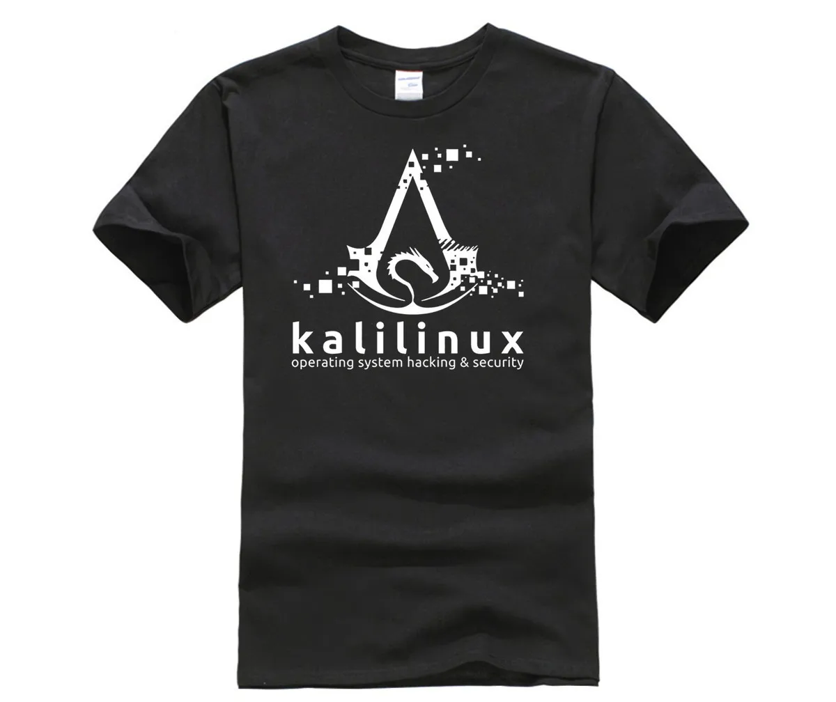 

100% Cotton O-neck custom printed T-shirt Kali Linux Shirt Kali Linux T-Shirt Casual Broadcloth tshirt