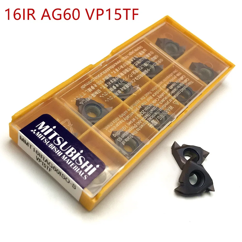 

16IR AG60 VP15TF carbide inserts Thread Turning tool cutting tool Lathe Tools Milling cutter CNC tool 16IRAG60