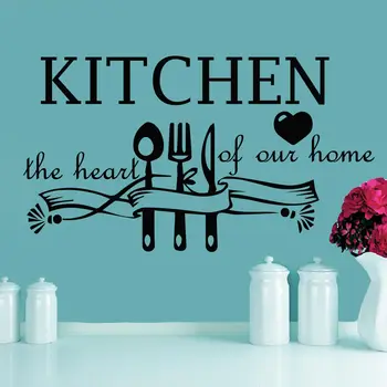 

Wall Decal Quotes Kitchen The Heart Of Our Dining Room Home Vinyl Sticker