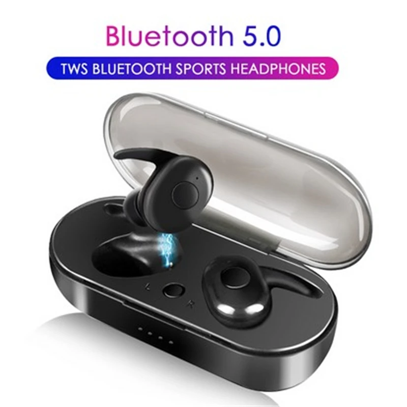 TWS IPX5 водонепроницаемые спортивные беспроводные наушники Bluetooth V5.0 стерео звук наушники с двойным микрофоном 300 мАч для Xiaomi huawei