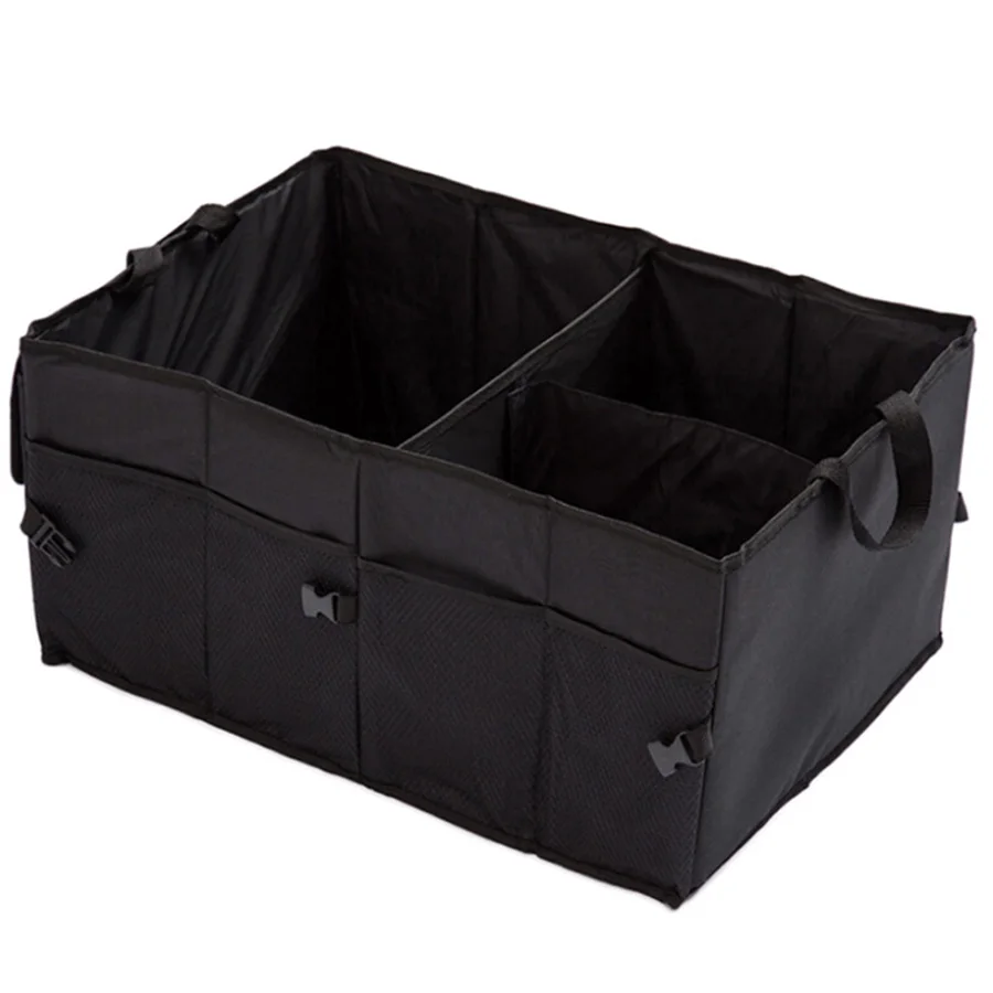 

Car Rear Racks Accessories Vehicle Storage Folding Flat Auto Stowing Tidying Box Trunk Organizer for SUV High Capacity Multi-Use