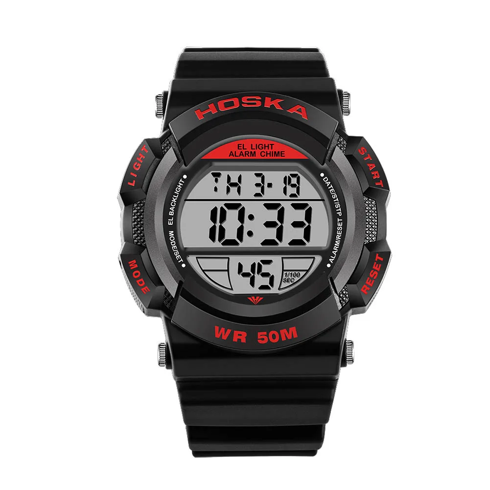 

Fashion New Children Boys Girls Students Watch LED Electronic Digital Watches 50M Waterproof Sports Wristwatch LL@17
