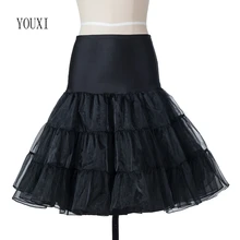 Nueva enagua corta para boda Vintage enagua al estilo organza crinolina enaguas rockabilly Swing Tutu falda