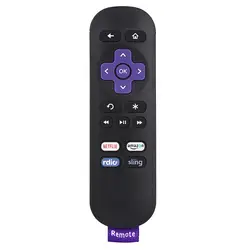 Новая замена Пульт дистанционного управления для ROKU 1/2/3/4 LT HD XD XS с 4 кнопками быстрого доступа не имеет для наушников