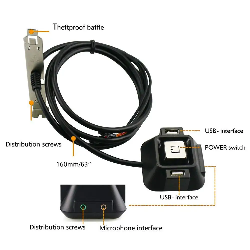 Блок питания для настольного ПК 1 2 м порта USB 0|Компьютерные кабели и разъемы| |