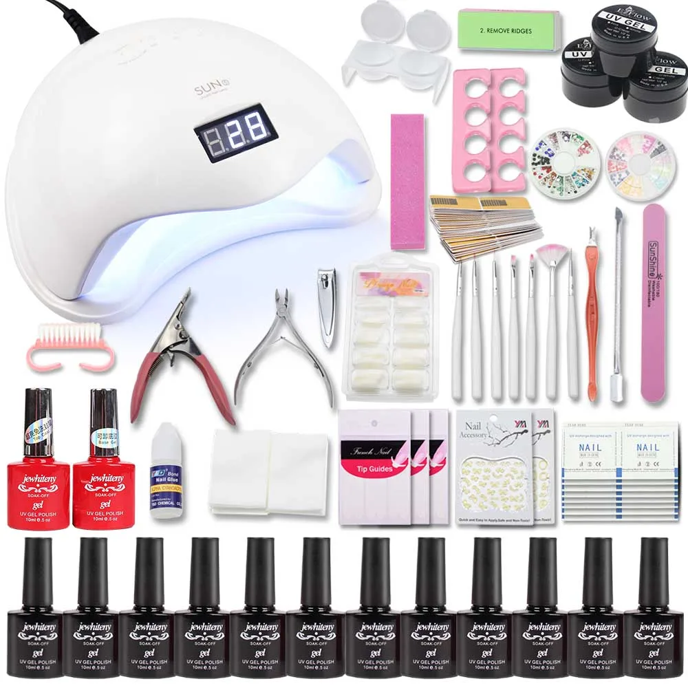 Timistory 36 48w Uv Led Lamp Nail Set 12 Color Acrylic Kits Timistory 36 48w Uv Led Lamp Nail Set 12 Color Acrylic Kits Extension Gel