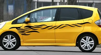 

Car Racing Flame Stripe 105'' for Mini Truck Decal Vinyl Graphics Door Side sticker CB111