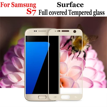

100pcs For samsung galaxy S7 full covered screen tempered glass screen protector (Not 3D curved)