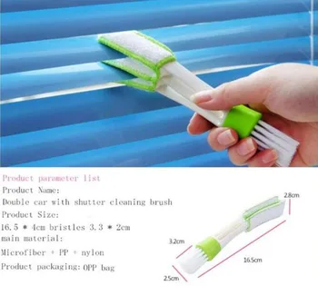 

5pcs Car Air Conditioner Vent Slit Cleaner Brush Instrumentation Dusting Blinds Keyboard Cleaning Brush Car Wash XNC