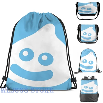 

Funny graphic print shoulder Bags women Dragon Quest slime Single shoulder backpack travel for men Gym Bag