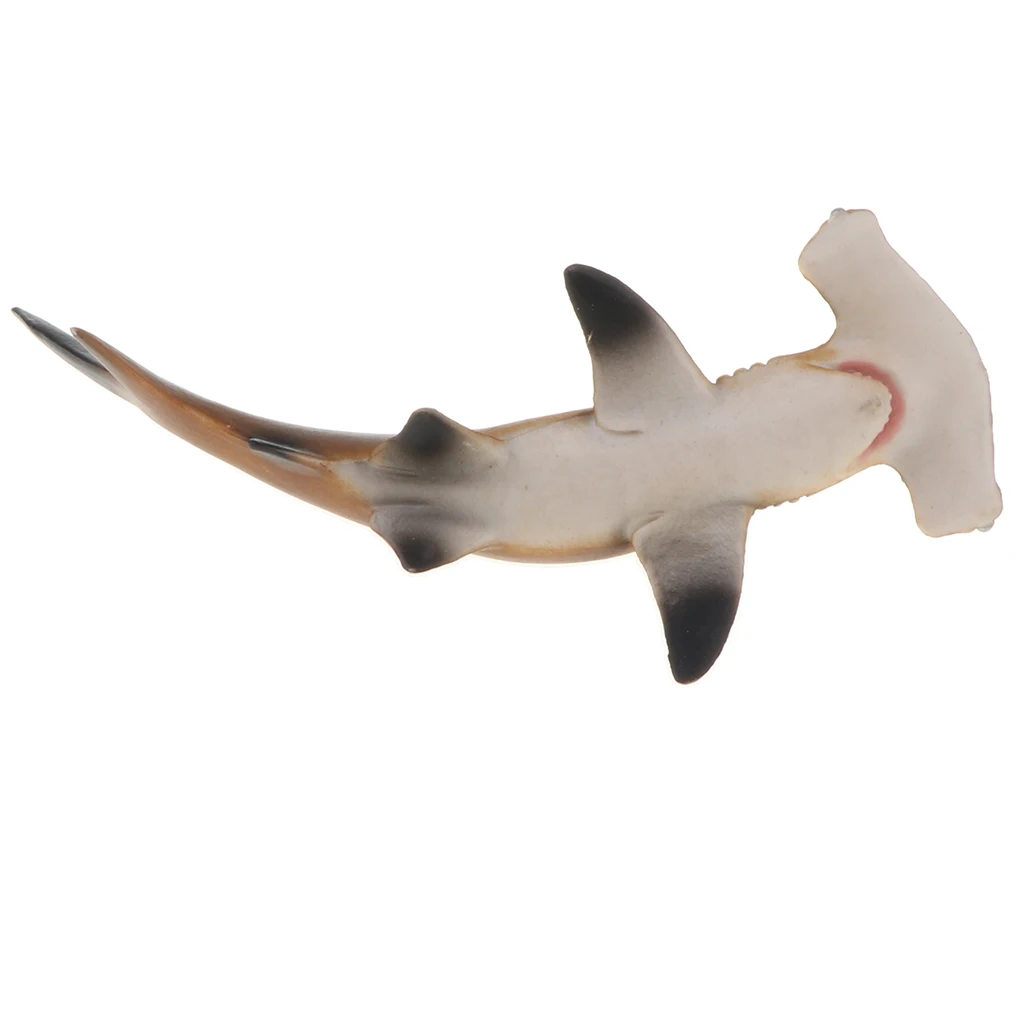Realistic Marine Animal Model Figurines, 5.7 Inch Hammerhead Shark Model Action Figure Toy for Kids, Nature Educational Toy