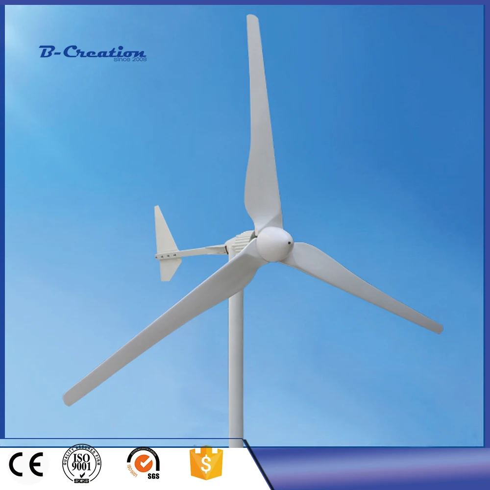 

2kw/2000W Wind Turbine Generator 48V/96V 3m/s Low Wind Speed Start 3 blade by Low RPM 2KW 2000W Permanent Magnet Gererator