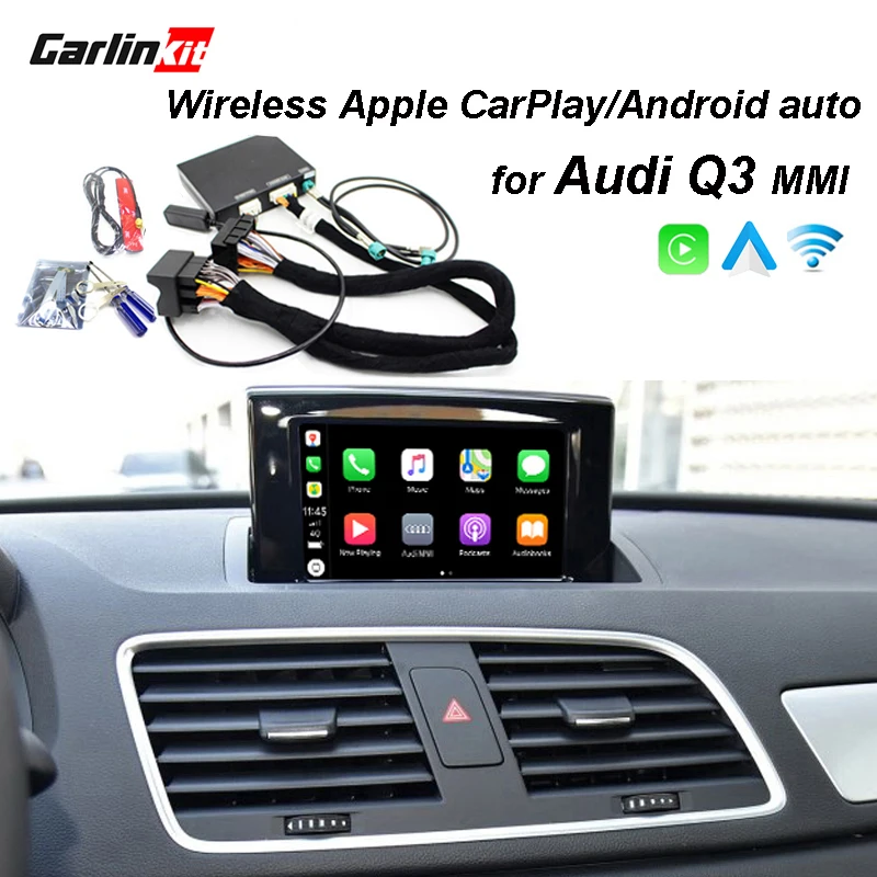 2019 Car Apple CarPlay Android Auto Wireless Decoder for Audi Q3 MMI 2013 2018 Original Screen