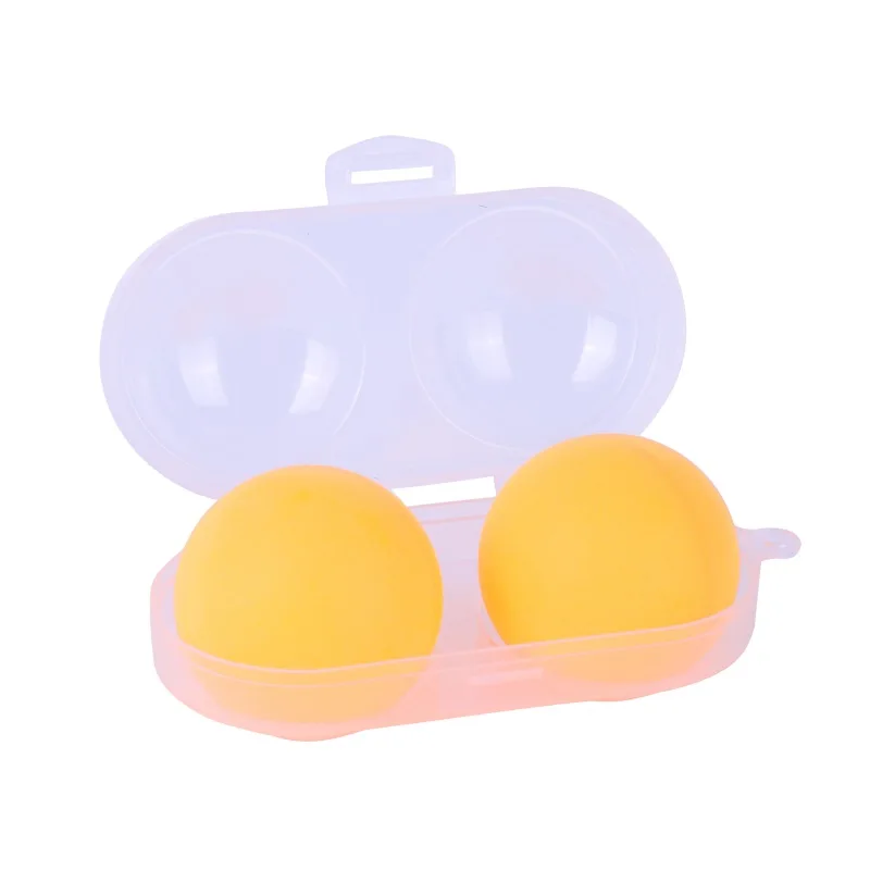 

Portable Table Tennis Container For 2 Ping Pong Balls Box PP Plastic Key Chain Tool Ping Pong Storage Case Sports Training