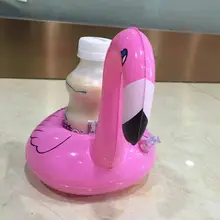 Пвх фламинго стиль надувной держатель для банки плавающая игрушка