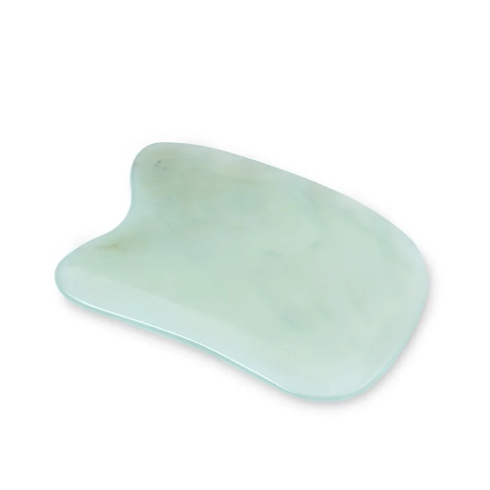 Natural Hand Made Jade Gua Sha Board Scraping Body Massage Guasha Tool Best for Graston Acupuncture Therapy Trigger Point Treatment Skin Renewal (4)