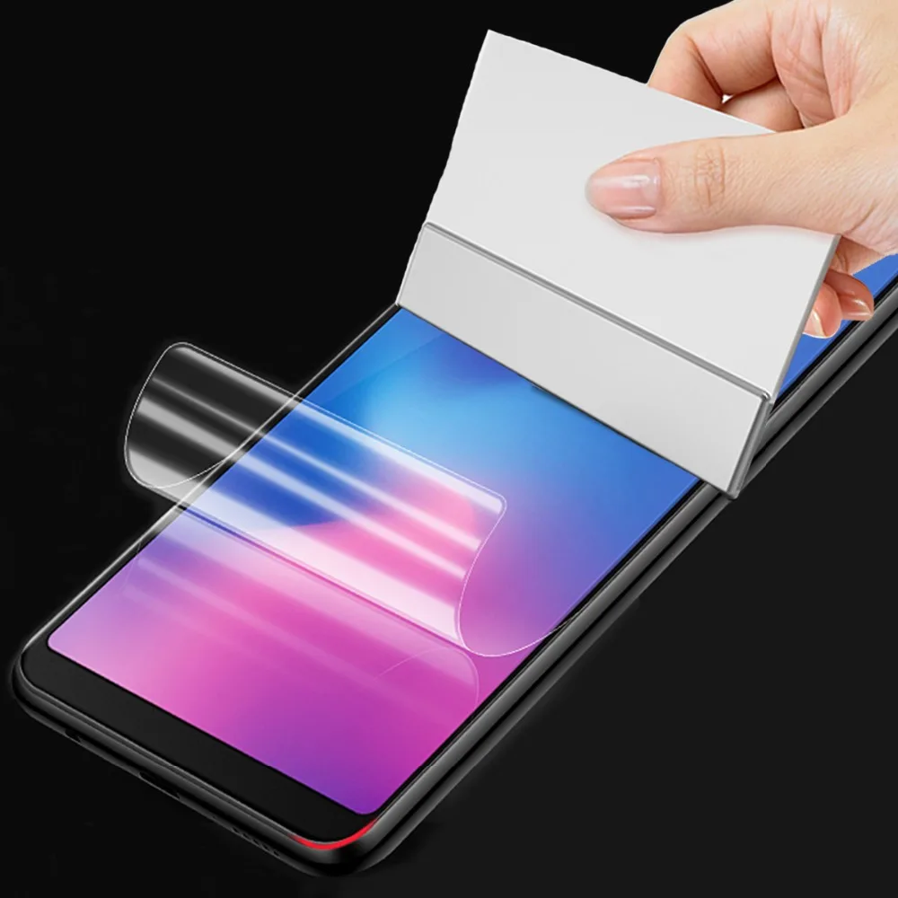 Защитная 3d пленка для Redmi 5 Plus 7 6 6A 5D Гидрогелевая Note Pro нано с полным покрытием (не