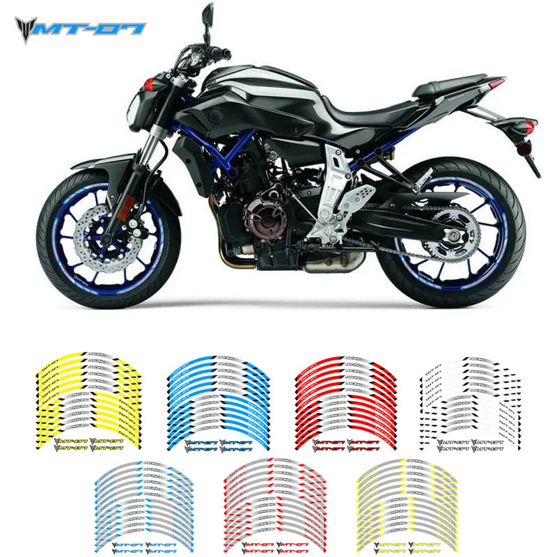 Hot sell Motorcycle wheel decals stickers rim stripe front rear wheels