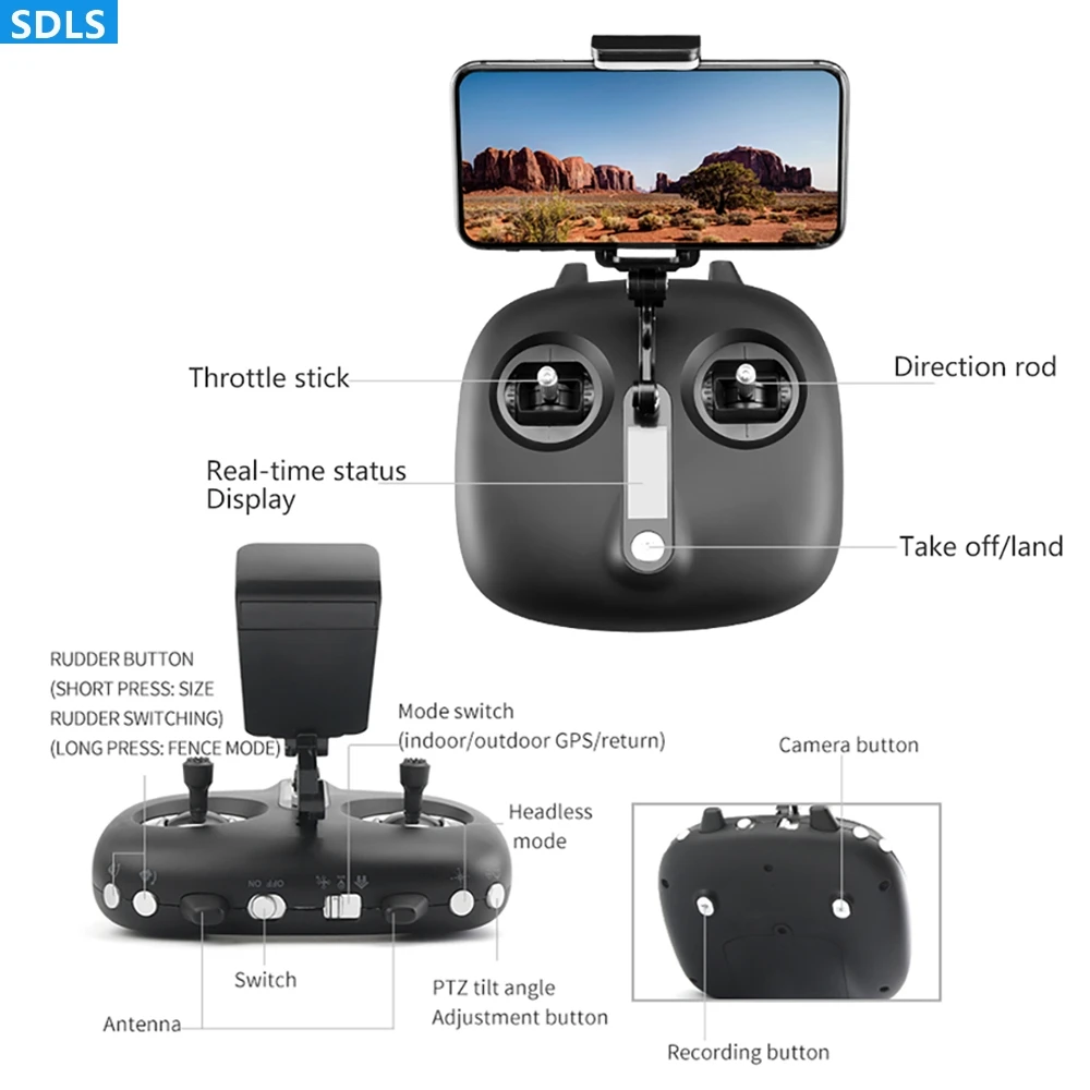 GPS RC дроны 5G 1080P WIFI FPV HD камера вертолет стабилизация возврата карданный