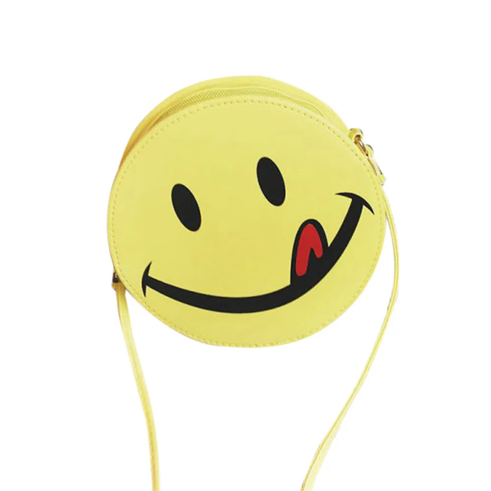 

bags for women 2018 New Funny Smiling Face Women Shoulder Bag Handbag Girls Kid Clutch Messenger Small Body Bag bolsos mujer #75