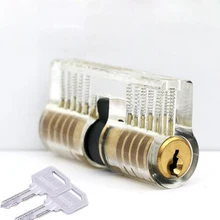 Прозрачный медный замок Cutaway Training Skill Professional Visable практика навесной замок pick View AB Lock