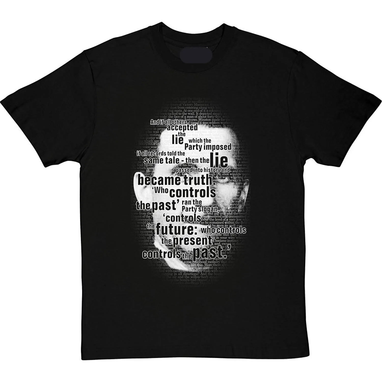 George Orwell Who Controls The Past Men's T-Shirt | Мужская одежда