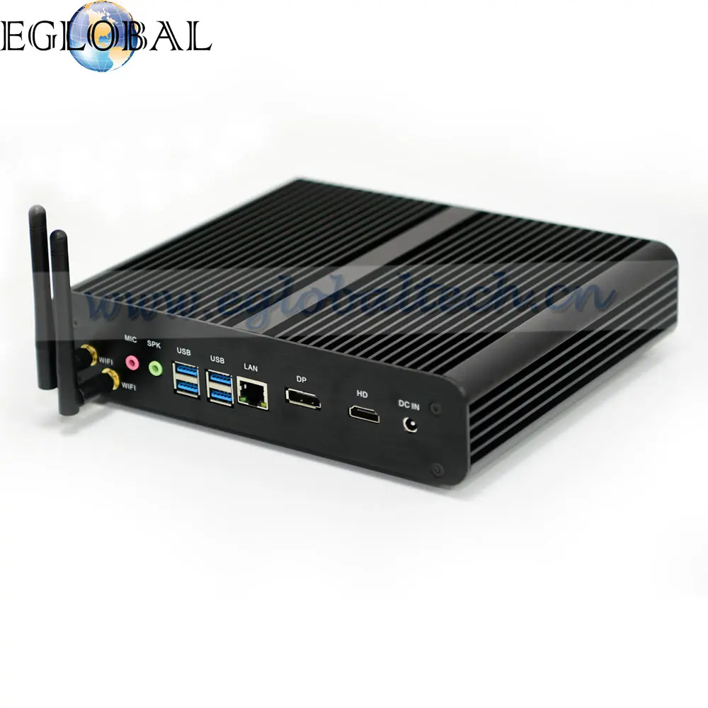 Eglobal Мини ПК 6 го поколения процессор Core I7 6500U 6600U Intel Nuc безвентиляторный мини Windows10
