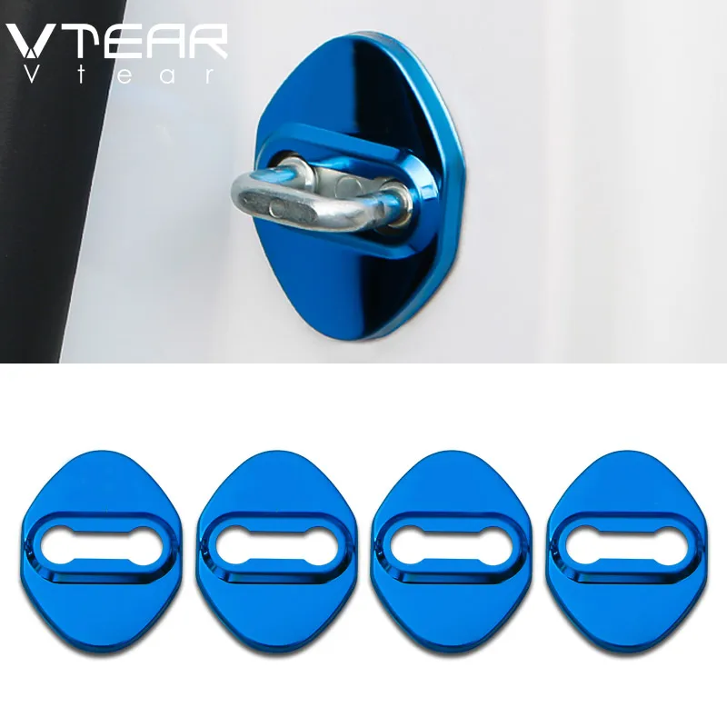

Vtear For Mazda CX-5 CX5 cx5 Stainless Steel Door Lock Protective Cover car Exterior Antirust trim accessories 2015-2019