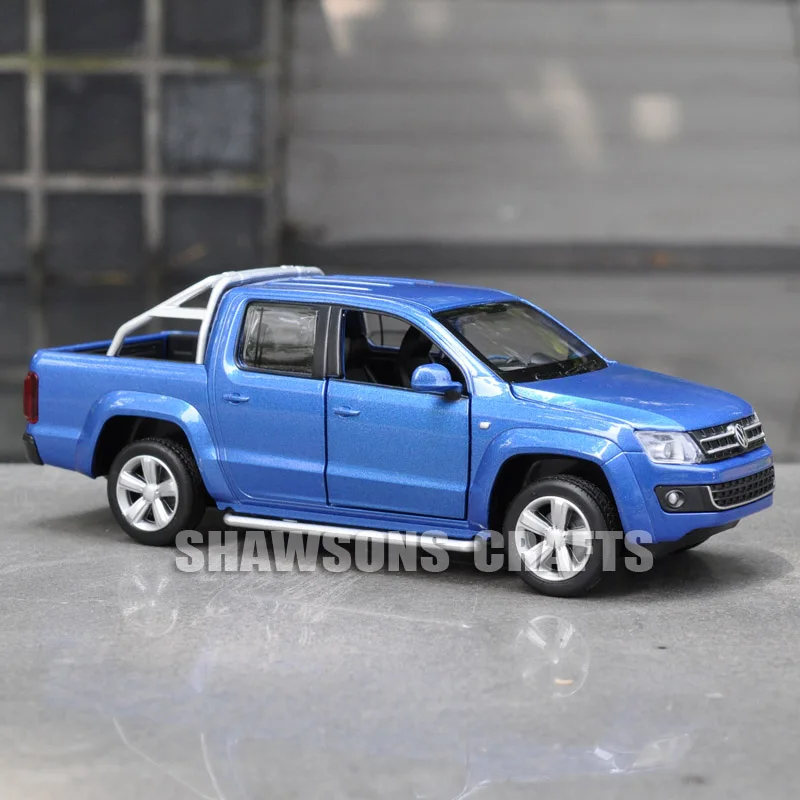 

DIECAST METAL 1:30 CAR MODEL TOYS PULL BACK VOLKSWAGEN AMAROK PICKUP TRUCK REPLICA SOUND LIGHT
