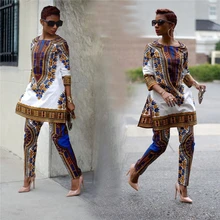H&D African clothing African dashiki clothes leisure leisure two sets Pants coat Woman printing clothing