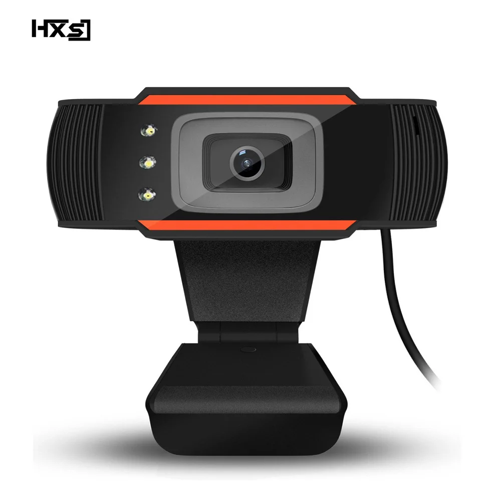 HXSJ 3LED HD webcam 480 P ПК камера с поглощения микрофоном микрофон ночного видения для Skype зарядное устройство на солнечной батарее веб-камера