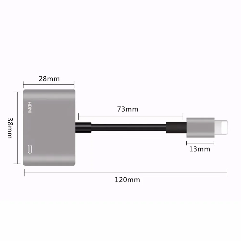 Цифровой Кабель адаптер для AV HDMI/HDTV TV iPhone в HDMI конвертер 6 7 8 X Lightning адаптер|digital