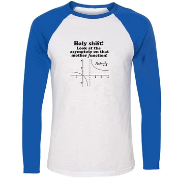 

Holy Shift Look Asymptote That Mother Function I Accept Cookies White Gray Design Mens Printing T-shirt Graphic Long Sleeves Tee
