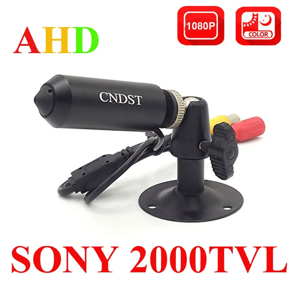 

CNDST Mini Bullet 1080P HD AHD Camera 2MP StarLight 0.0001 Lux Security CCTV Camera 3.6mm Lens 90 Degree Waterproof IP66