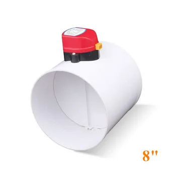 

HVAC 200mm air damper valve electric motorized check valve for 8 inch ventilation solenoid valve with actuator 220V 24V 12V