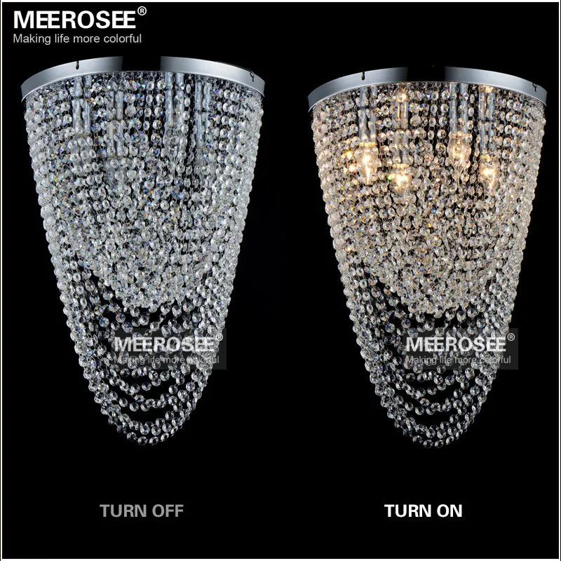

Flush Mounted Clear Crystal Chandelier Lighting Crystal Curtain Bedroom Kitchen Aisle Porch Lamp Hallway Crystal Lustre Light