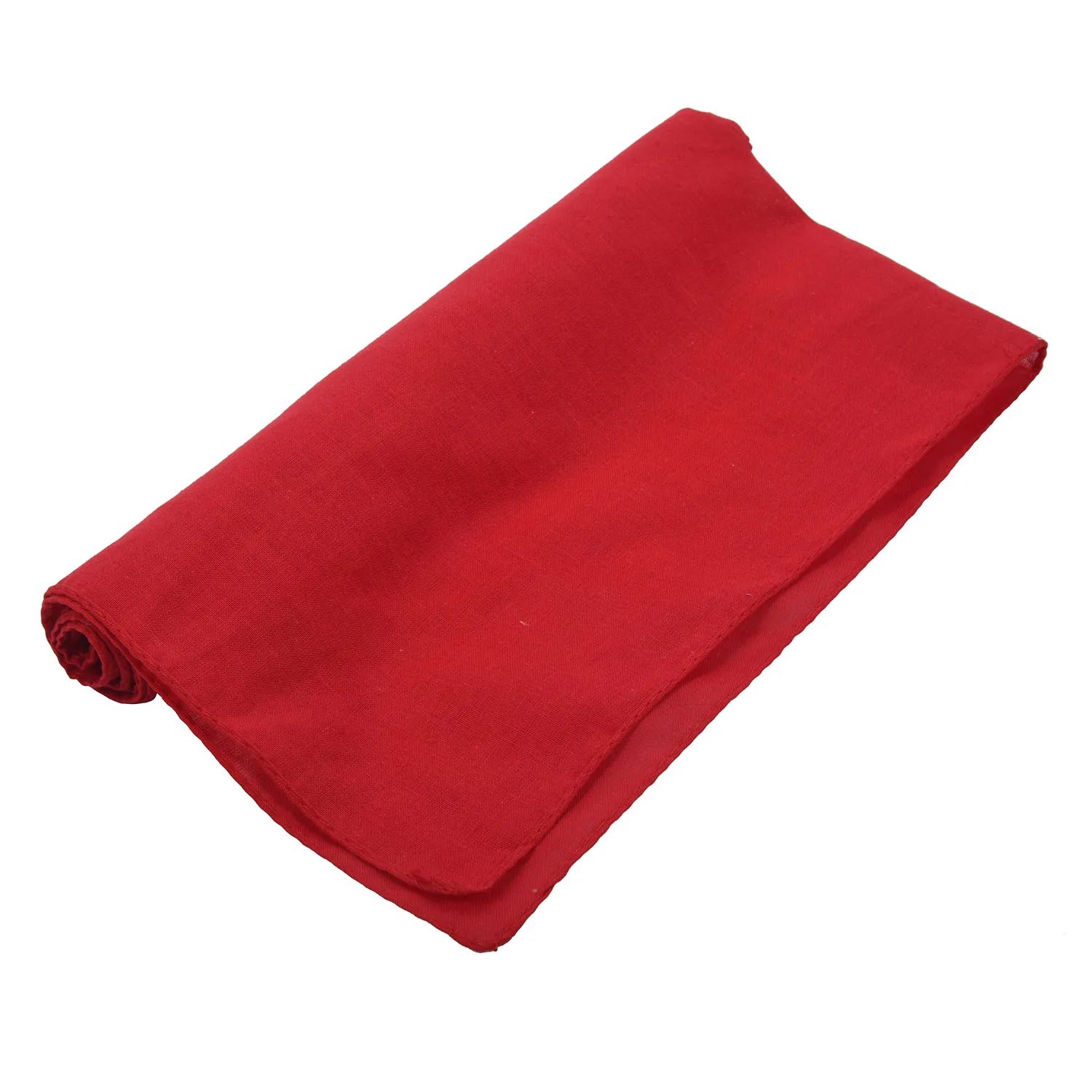 Необычная однотонная бандана хлопок повязка на шею на запястье шейный платок шарф 12 цветов Цвет: красный