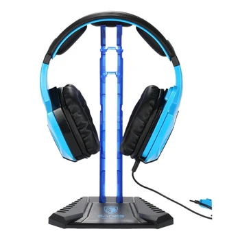 

Sades Gaming Headphone Stand Earphone Display Rack Headset Hanger