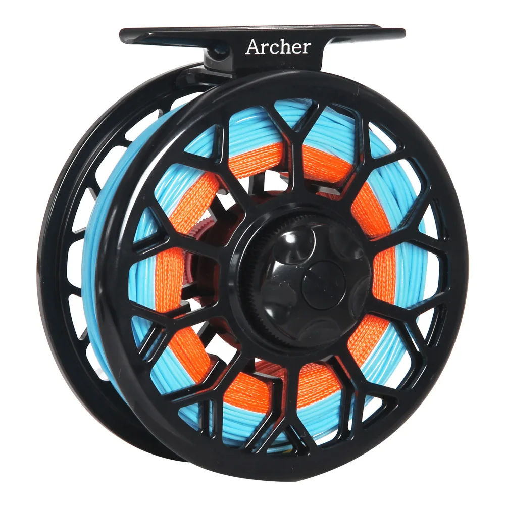 Fly Fishing Reel CNC 3/4/5/6/7/8 WT Combo Machined Aluminum Micro adjustment Drag Tackle Pesca | Спорт и развлечения