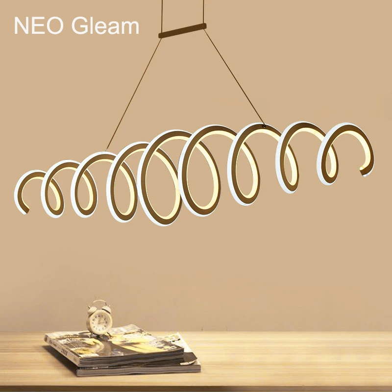 

NEO Gleam Double Glow Modern Led Pendant Lights Kitchen Dinging Room Fixtures Aluminum High Brightness Led Pendnat Hanging Lamp